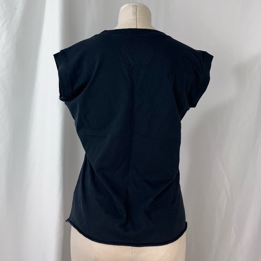Frank & Eileen ‘Aiden’ Black Muscle Tee - Picture 3 of 7